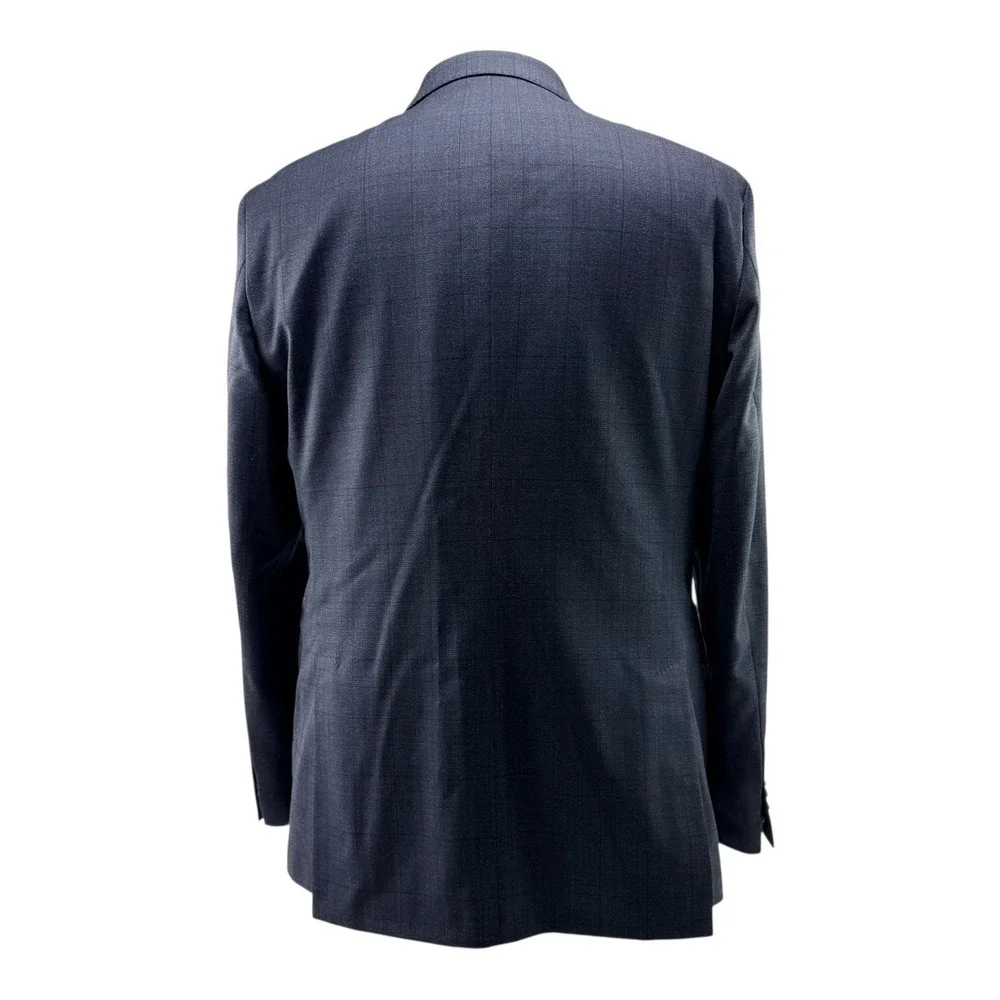 Scotch & Soda Mens Navy Blue Wool Modern Fit 2 Button‎ Sport Coat Blazer 44L NWT
